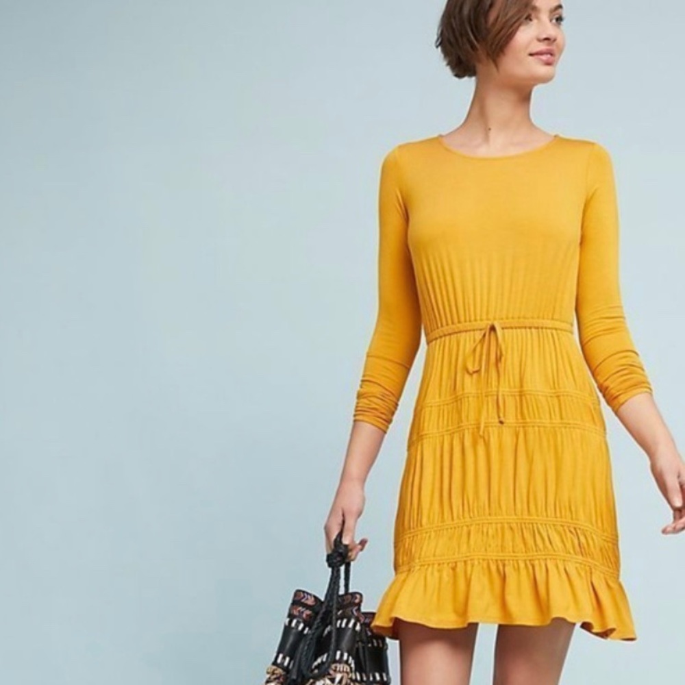 BRAND NEW Anthropologie Ingrid-Tiered Ruffle Dress